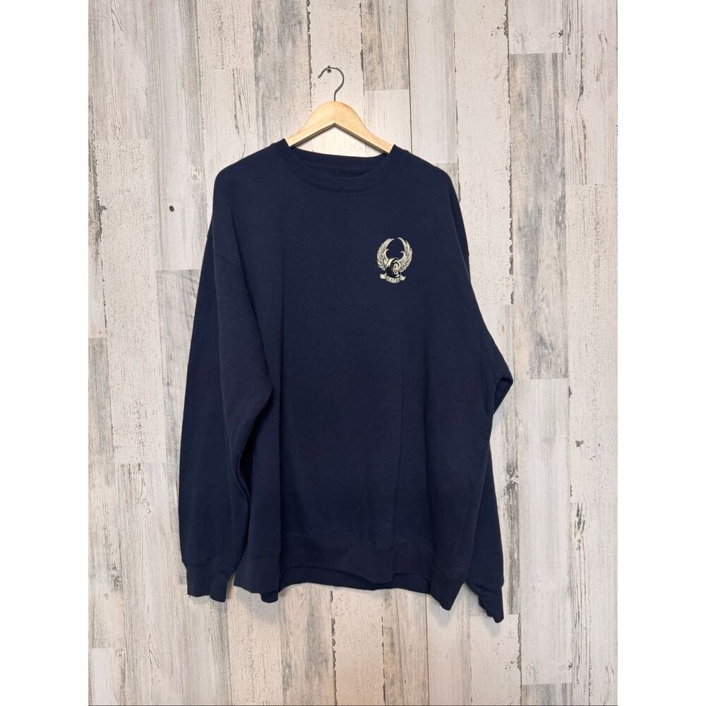 GATR Custom Graphic Crewneck Sweatshirt Navy Blue 3XL